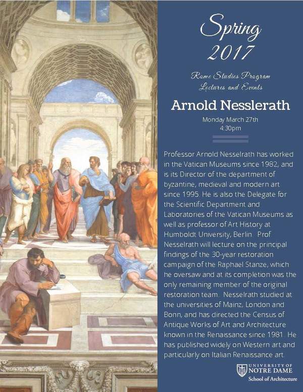 Spring 2017 Lectures And Events Nesselrath