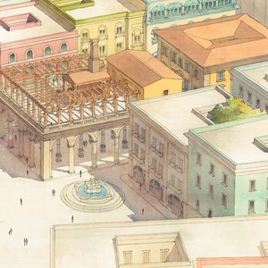 Market and Palacios, Havana, Cuba. Completed by Joseph Abbamonte for Design Studio. Professor Samir Younés, 2014.