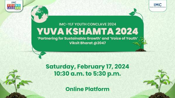 Green graphic for IMC Young Leaders Forum 2024.
