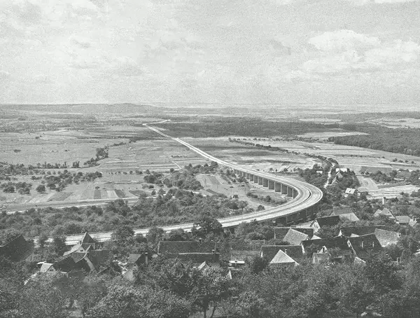Historical black and white image/drawing of Germany between 1933-1945